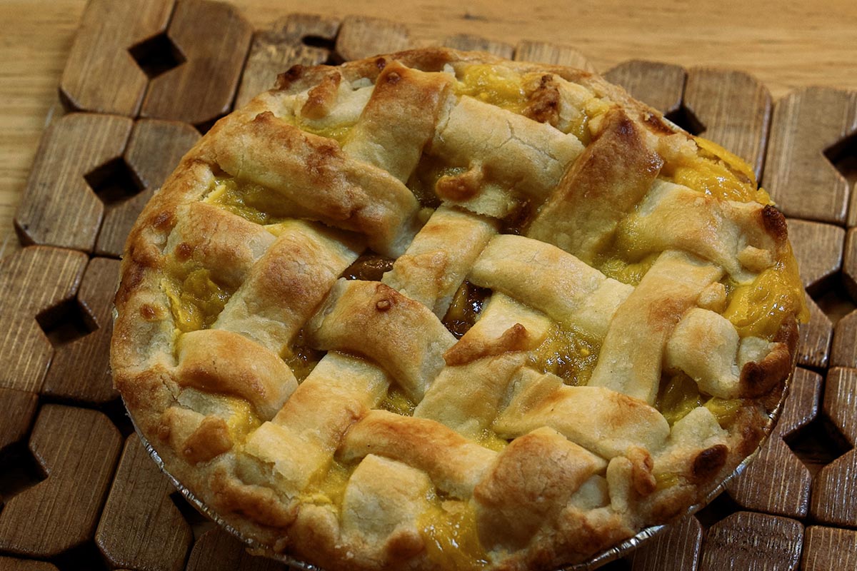 Freshly baked mango pie dessert at Garden Café Tagbilaran